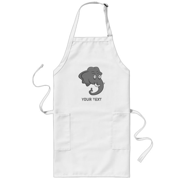 Elephant Head Long Apron (Front)