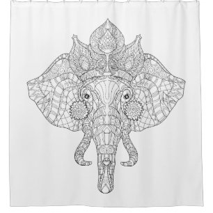 Elephant Head Zendoodle