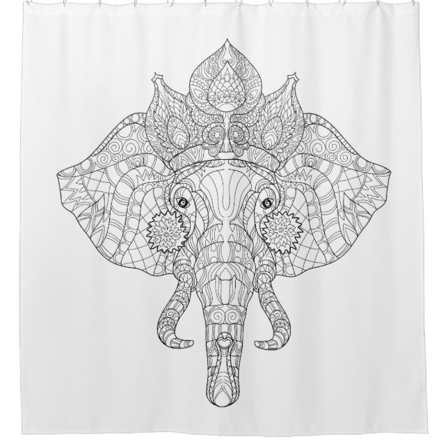Elephant Head Zendoodle (Front)