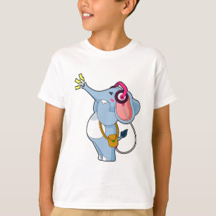 Elephant Headphone Music T-Shirt