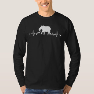 Elephant Hearbeat Zookeeper Zoologist Animal Whis T-Shirt
