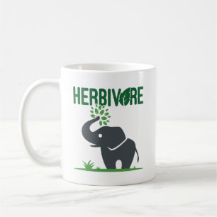 Elephant Herbivore Plant Eating Coffee Mug