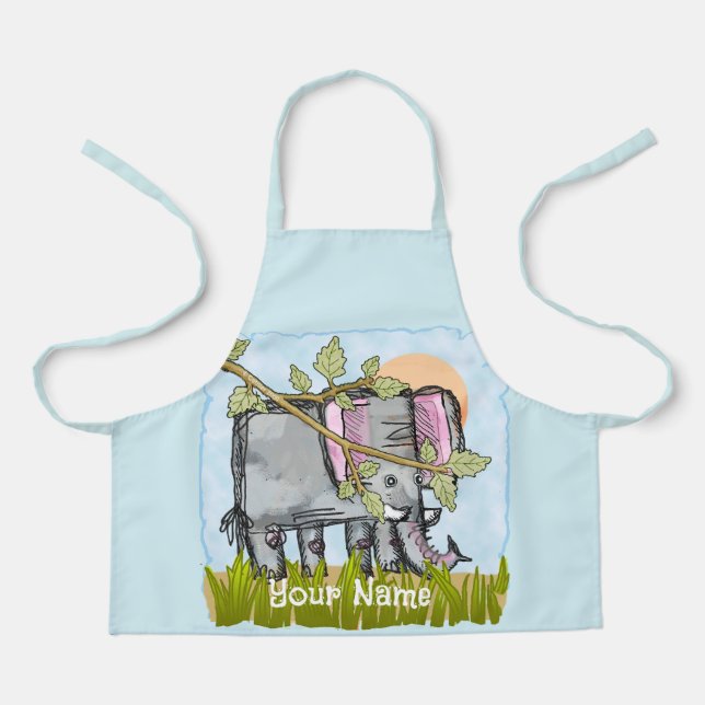 Elephant Hiding Apron (Front)