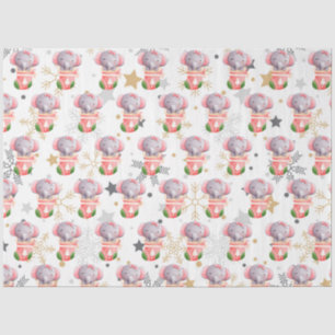 Elephant Holidays Customize Tissue Paper