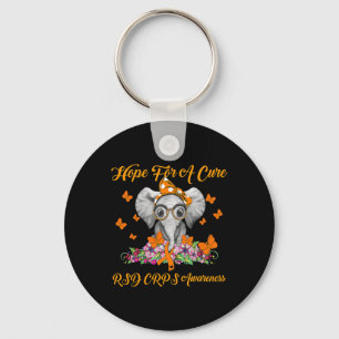 Elephant Hope For A Cure RSD CRPS Awareness Keychain