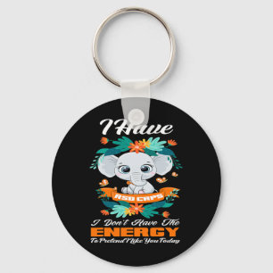 Elephant I Have Rsd Crps Awareness Keychain