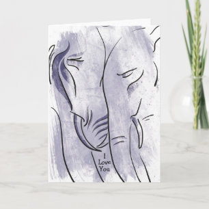 Elephant I love you card