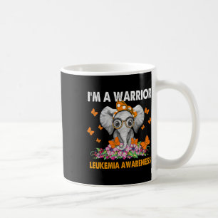 Elephant I’m A Warrior Leukaemia Awareness Coffee Mug