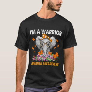 Elephant I’m A Warrior Leukaemia Awareness T-Shirt