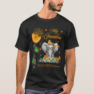 Elephant I Wear Orange For My Grandma Rsd Crps Awa T-Shirt