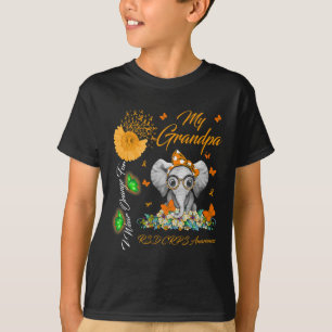 Elephant I Wear Orange For My Grandpa RSD CRPS Awa T-Shirt