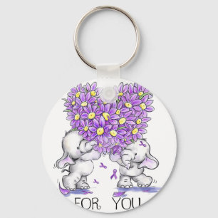 Elephant I Will Remember For You Flower Heimerheim Keychain
