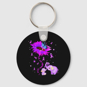 Elephant I Will Remember For You Sunflower Heimerh Keychain