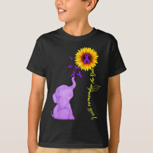 Elephant I Will Remember For You Sunflower Heimerh T-Shirt