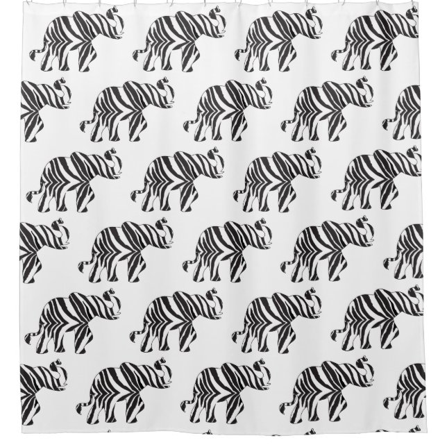 Elephant in A Zebra Print (Front)