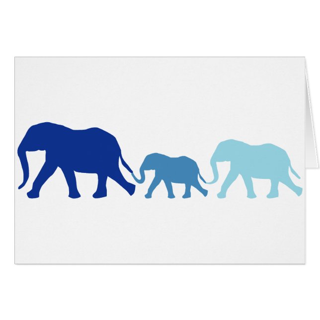 Elephant in Blue (Front Horizontal)