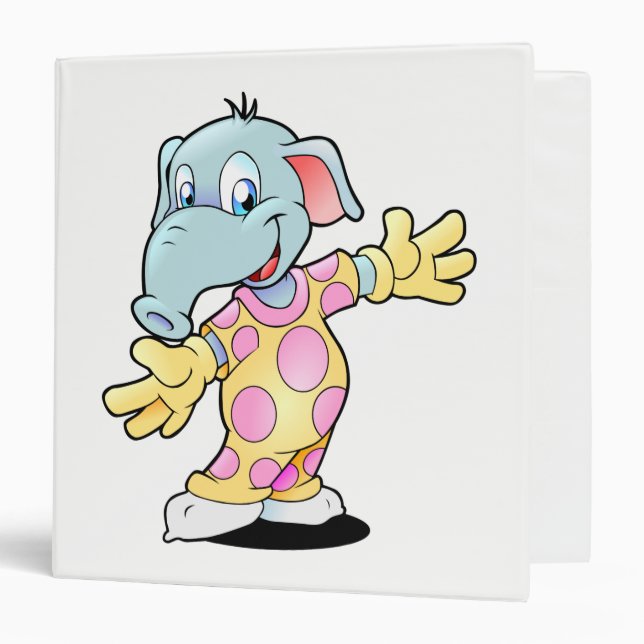 Elephant in Pyjamas Binder (Front/Inside)