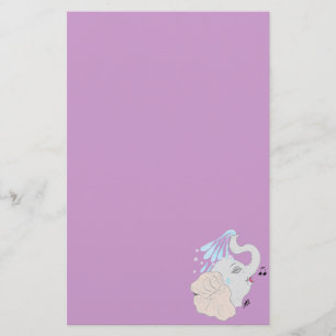 Elephant in Shower Stationery