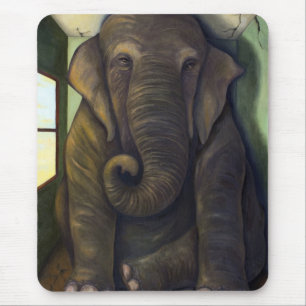 Elephant In The Room Mouse Pad