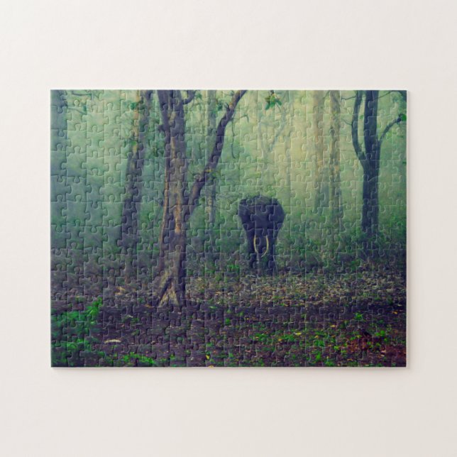 Elephant in the Woods. Jigsaw Puzzle (Horizontal)