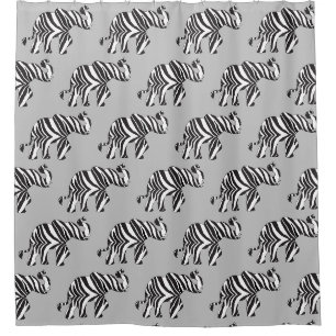 Elephant in Zebra Print