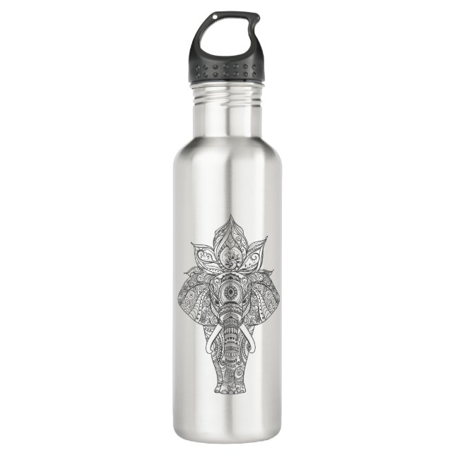 Elephant Inspired 710 Ml Water Bottle (Front)