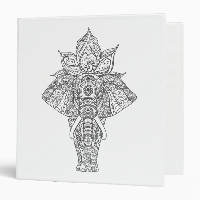 Elephant Inspired Binder (Front/Inside)