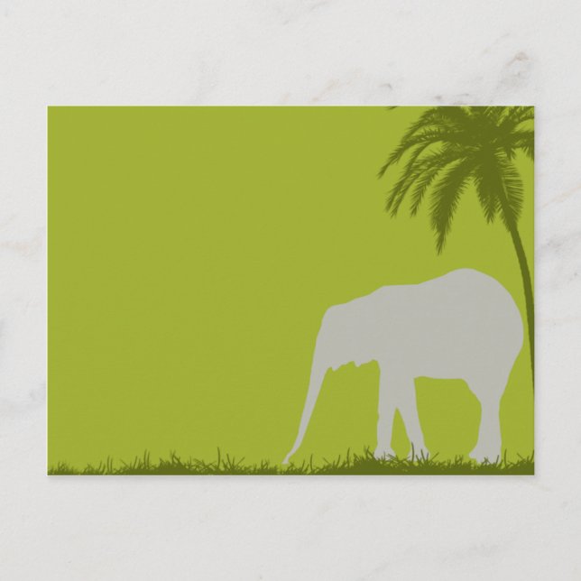 Elephant Invitation Postcard (Front)