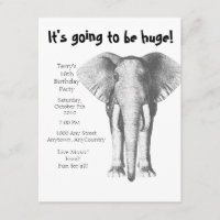 Elephant--It's going to be huge- Birthday