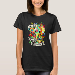 Elephant It's Ok To Be Different Autism Mom For Au T-Shirt