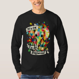 Elephant It's Ok To Be Different Autism Mom For Au T-Shirt