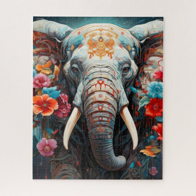 Elephant Jigsaw Puzzle (Vertical)