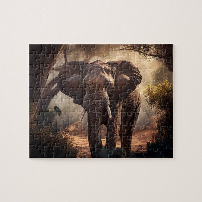 Elephant Jigsaw Puzzle - Jungle (Horizontal)