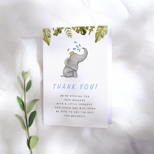 Elephant & Jungle Baby shower vert Merci