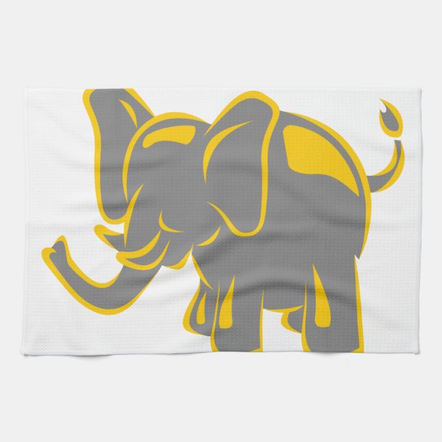 Elephant Kitchen Towel (Horizontal)