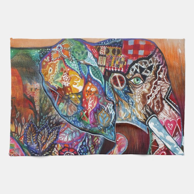 Elephant Kitchen Towel (Horizontal)