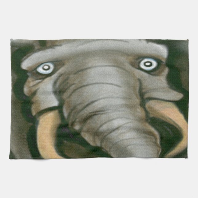 Elephant Kitchen Towel (Horizontal)