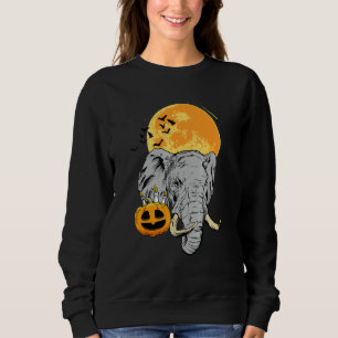 Elephant Lazy Halloween Costume Cool Animal Bats P Sweatshirt