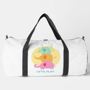 elephant , let's play duffle bag