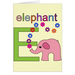 Elephant Letter E