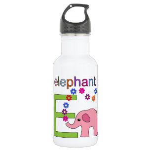 Elephant Letter E 532 Ml Water Bottle