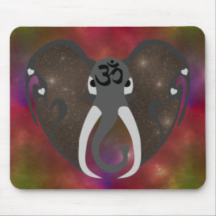 Elephant Listening to the Cosmos Mouse Pad