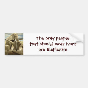 Elephant Love Bumper Sticker