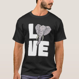 Elephant Love Cute Elephant Graphic Save Animal T-Shirt