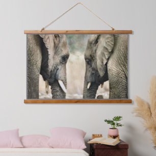 Elephant Love Hanging Tapestry