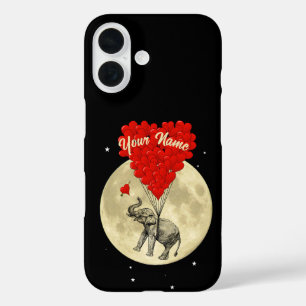 Elephant love heart iPhone 16 case