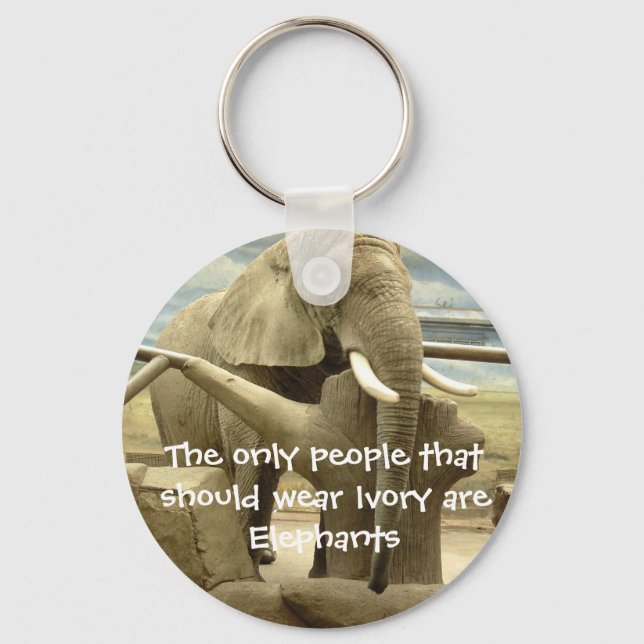 Elephant Love Keychain (Front)