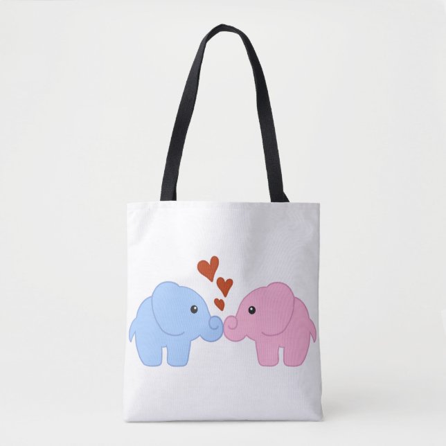 Elephant-love Tote Bag (Front)