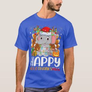 Elephant Lover Halloween Christmas Happy Hallothan T-Shirt