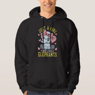 Elephant Lover Just A Girl Who Loves Elephants Hoodie